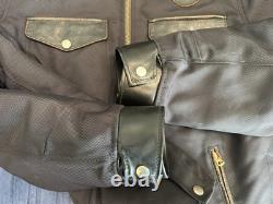 Black Indian Motorcycle Police Jacket Reproduction by Sugar Cane. Size M