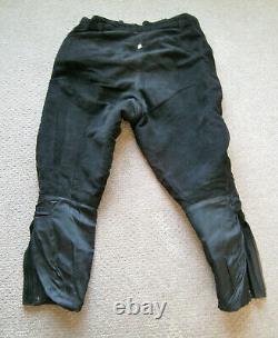 Black Vintage Police Leather Motorcycle Uniform Combo (Jacket and Breeches)