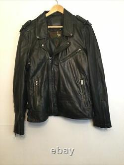 BlankNYC Mens Leather Moto Jacket Size L Black (246)