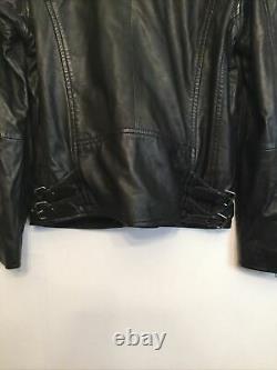 BlankNYC Mens Leather Moto Jacket Size L Black (246)