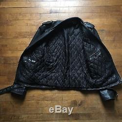 Blk Dnm Leather Jacket 5 Medium Schott, Saint Laurent