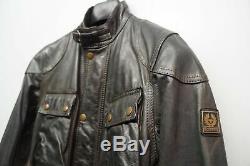 Bnwot Belstaff Antiqued Leather 1966 Panther Motorcycle Jacket Size 38 Xs