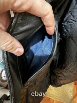 Branded Garments Leather Motorcycle Jacket. Size 50. Boxy Fit. Made In USA