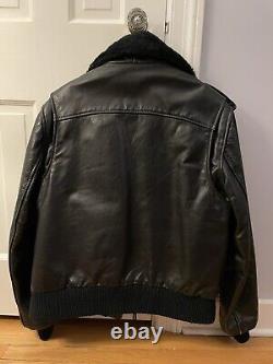 Branded garments leather motorcycle jacket