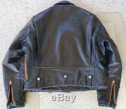 Buco J 21 Diamond Dave Horsehide Tea Core Shinki Leather Jacket Size 44-46