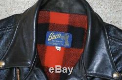 Buco J 21 Diamond Dave Horsehide Tea Core Shinki Leather Jacket Size 44-46