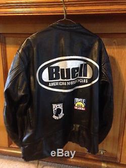 Buell Vanson Leather Jacket Size XL