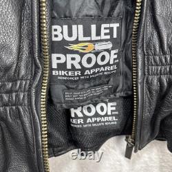 Bulletproof Biker Apparel Reinforced Ballistic Small Motorcycle Jacket