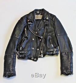 Burberry Brit Leather Moto Biker Jacket