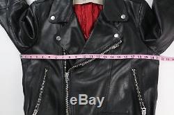 Burberry Brit Mens Black Leather Motorcycle Biker Jacket M Medium $1495
