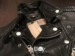 Burberry Brit Prorsum leather biker jacket Holy Grail Of Leather Jackets SZ L