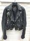 Burberry Brit Quilted Black Moto Biker Leather Jacket Size IT 38 US 4 XS