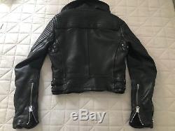 Burberry Britt Loseley Leather Jacket Biker /Motorcycle Us6 Uk8 It40