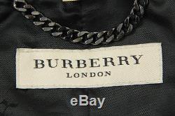 Burberry London Fuchsia Leather Zip Up Moto Jacket Size US 8