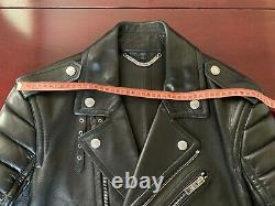Burberry Prorsum XO Barneys Quilted Motorcycle Biker Leather Jacket IT50 US40