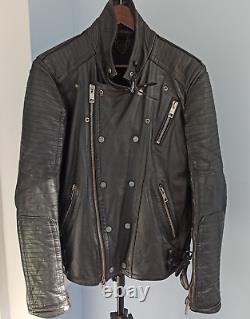 Burberry Prorsum iconic rare leather biker motorcycle jacket coat