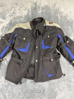 Büse Touring Motorcycle Jacket Black Blue Gray CE Armor M