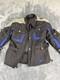 B&uuml;se Touring Motorcycle Jacket Black Blue Gray CE Armor M