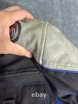 Büse Touring Motorcycle Jacket Black Blue Gray CE Armor M