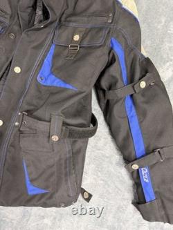 Büse Touring Motorcycle Jacket Black Blue Gray CE Armor M