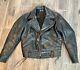 CAL LEATHER 1960s LAPD VINTAGE LEATHER MOTORCYCLE JACKET