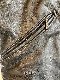 CAL LEATHER 1960s LAPD VINTAGE LEATHER MOTORCYCLE JACKET