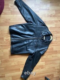 COACH Brand Leather Motorcycle Jacket Men's Sz L