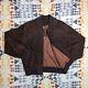 COACH S/M Luxury Brown Suede/Leather Bomber Jacket