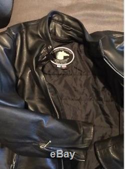 Cafe Racer Horsehide Leather Motorcycle Jacket, 44 SHIPPING only in cont. USA