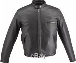 Cafe Racer Horsehide Leather Motorcycle Jacket, 44 SHIPPING only in cont. USA