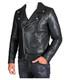 Cafe Racer Men's Motorcycle Biker Black Leather Jacket Genuine Sheepskin Brando