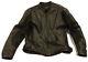 Cafe Racer Motorcycle Leather Jacket Xelement Vents Biker Size M Armor