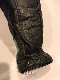 Cafe Racer Motorcycle Leather Jacket Xelement Vents Biker Size M Armor