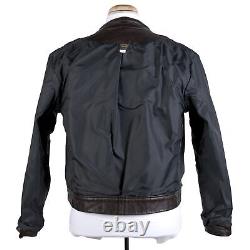 Champlain Leather Jacket Mens Small Handmade Brown Cafe Racer Motorcycle USA