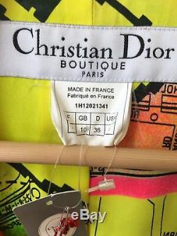 Christian Dior by John Galliano Neon London Map Print Jacket