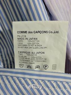 Comme des Garçons Homme Plus AD 2012 Patchwork Stripe Moto Jacket XS