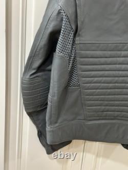 Cool Tech Summer Leather Motorcycle Jacket Gary Size 42 Ventilated Elbow Pads