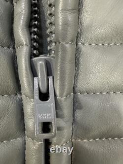 Cool Tech Summer Leather Motorcycle Jacket Gary Size 42 Ventilated Elbow Pads