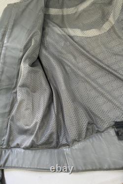 Cool Tech Summer Leather Motorcycle Jacket Gary Size 42 Ventilated Elbow Pads