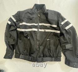 Cortech By Tourmaster Men's Jacket XL Black Long Sleeve Full Zip Biker Jacket