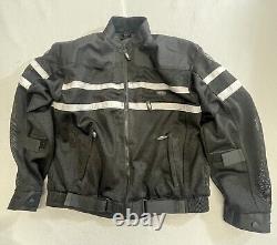 Cortech By Tourmaster Men's Jacket XL Black Long Sleeve Full Zip Biker Jacket