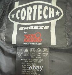 Cortech By Tourmaster Men's Jacket XL Black Long Sleeve Full Zip Biker Jacket