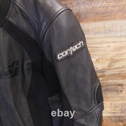 Cortech Latigo 2 Vented Padded Leather Motorcycle Jacket Mens S black Full Zip