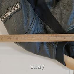 Cortech Latigo 2 Vented Padded Leather Motorcycle Jacket Mens S black Full Zip
