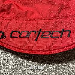 Cortech Motorcycle Jacket Women Medium Red Riding Padded Pockets Heavy Dragon