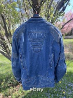 Cortech Rider Blues DSX Armored + Liner Motorcycle Jacket Denim, XLT