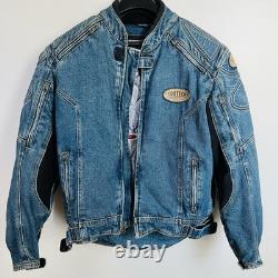 Cortech Rider Blues DSX Motorcycle Armored Jean Denim Jacket Mens Size Small 40