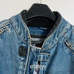 Cortech Rider Blues DSX Motorcycle Armored Jean Denim Jacket Mens Size Small 40