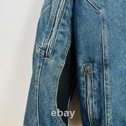 Cortech Rider Blues DSX Motorcycle Armored Jean Denim Jacket Mens Size Small 40