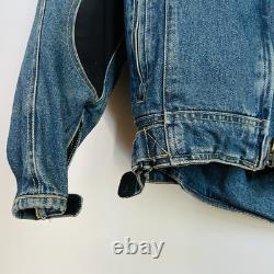 Cortech Rider Blues DSX Motorcycle Armored Jean Denim Jacket Mens Size Small 40